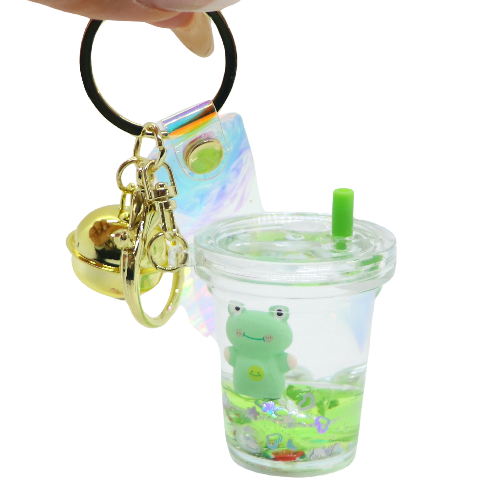 Froggy Boba Shaker Keychain from Folly Lolly