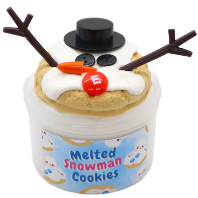 Melted Snowman Cookies Slime