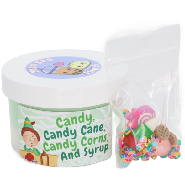 Candy, Candy Cane, Candy Corns and Syrup Slime