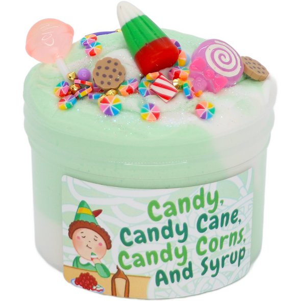 Candy, Candy Cane, Candy Corns and Syrup Slime