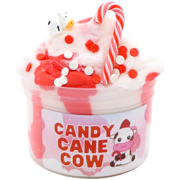 Candy Cane Cow Slime