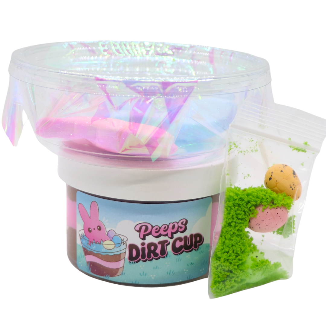 Peeps Dirt Cup Slime – Boba Bao Slimes