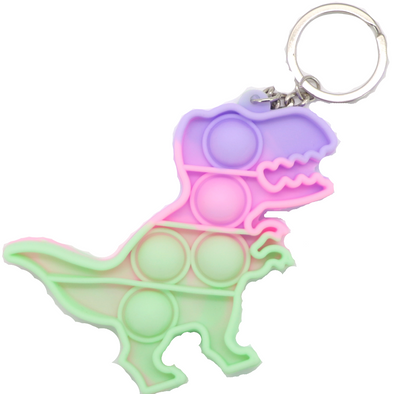 Dinosaur Bubble Pop Keychain